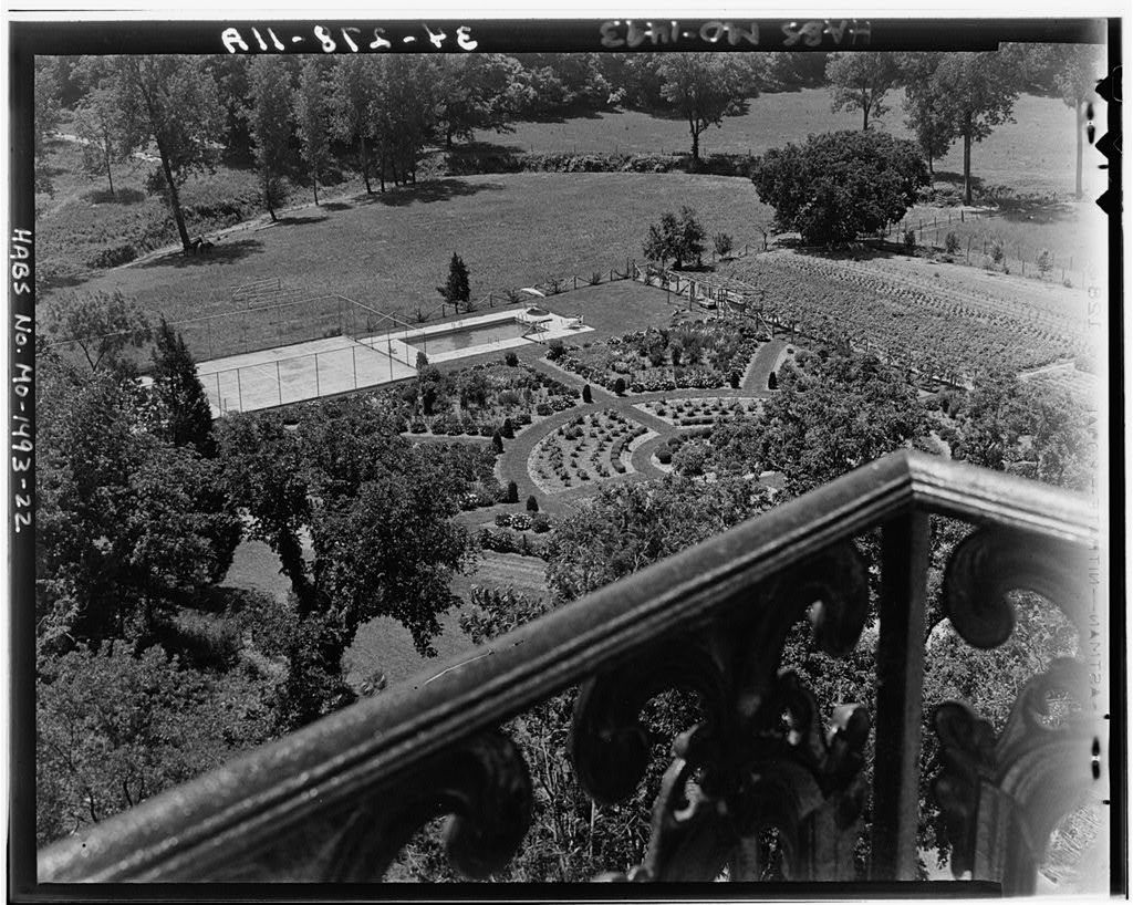 View of the garden from the terrace